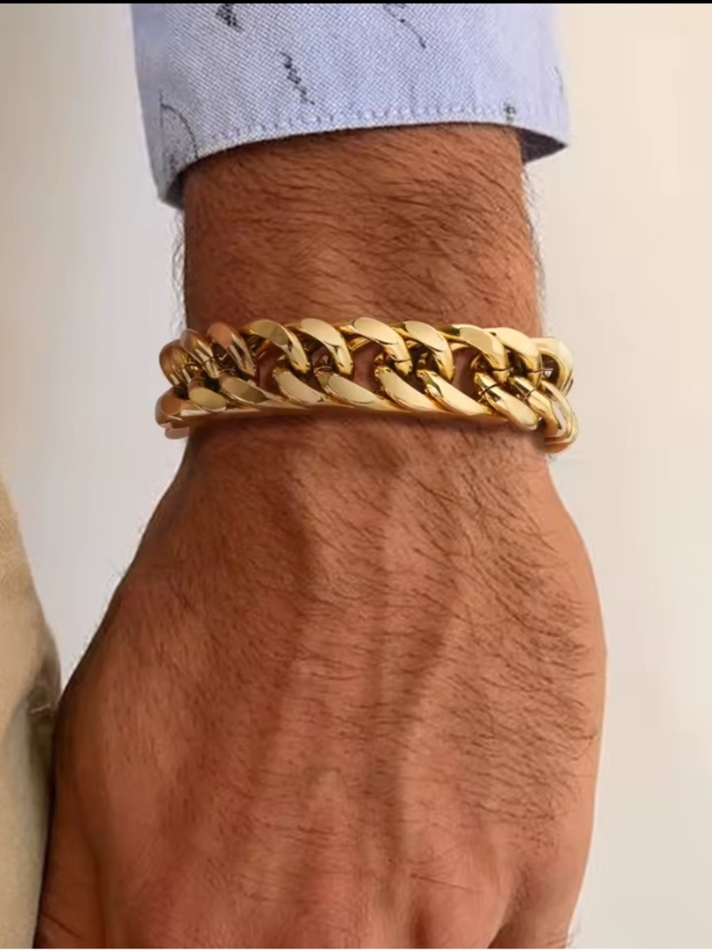 Chunky Curb Chain Bracelet in Gold or Silver
